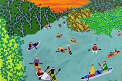 Boating at Sunset