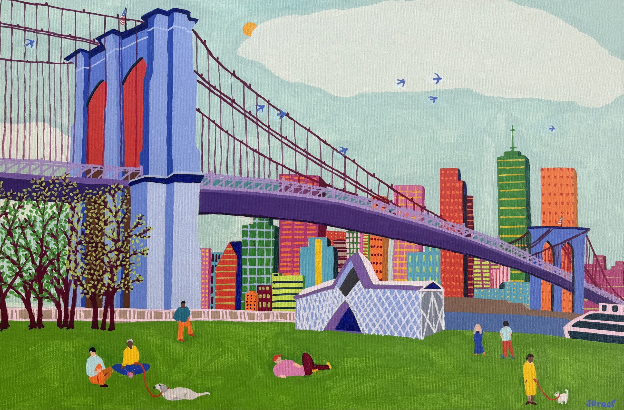 A Good Day at the Brooklyn Bridge