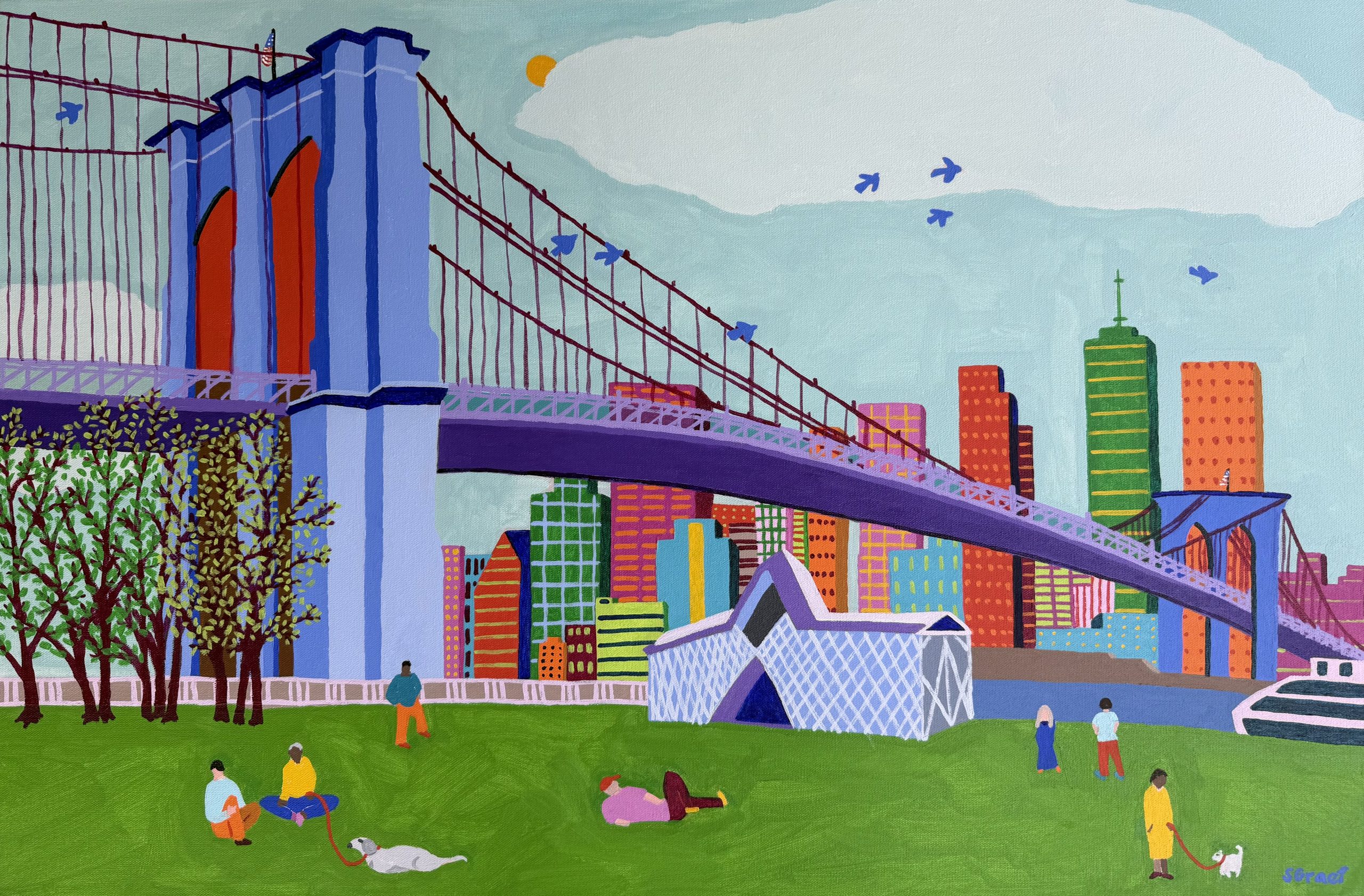 A Good Day at the Brooklyn Bridge